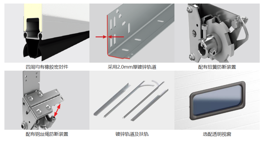 盛普萊工業(yè)提升門的細(xì)節(jié)展示